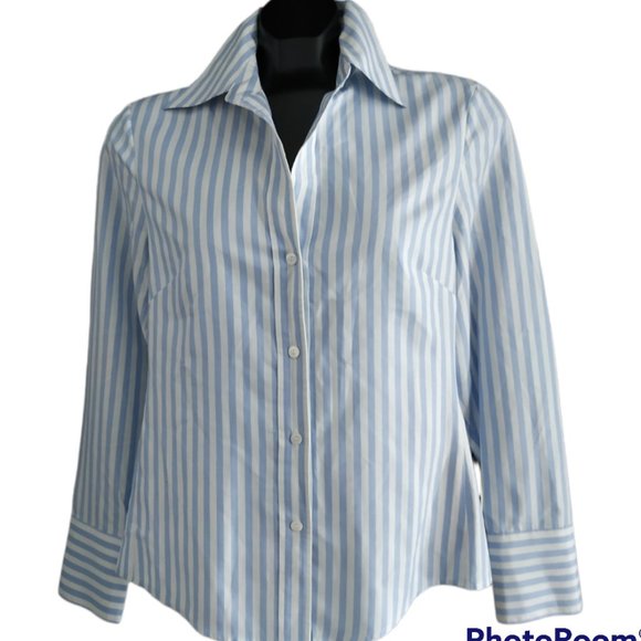 🌺Tracy M Business casual striped button down shirt - Picture 2 of 8